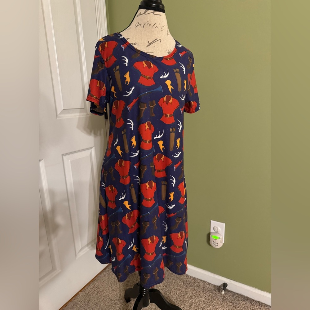 Ambrie Disney Gaston print swing dress